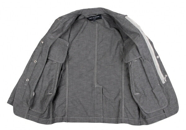 COMME des GARCONS HOMME Garment Dyed Zip Jacket Gray Size XS