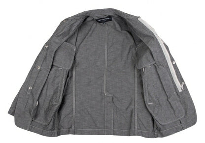 COMME des GARCONS HOMME Garment Dyed Zip Jacket Gray Size XS
