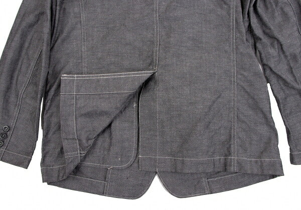 COMME des GARCONS HOMME Garment Dyed Zip Jacket Gray Size XS