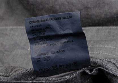 COMME des GARCONS HOMME Garment Dyed Zip Jacket Gray Size XS