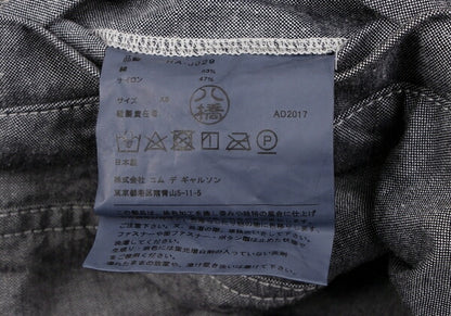 COMME des GARCONS HOMME Garment Dyed Zip Jacket Gray Size XS