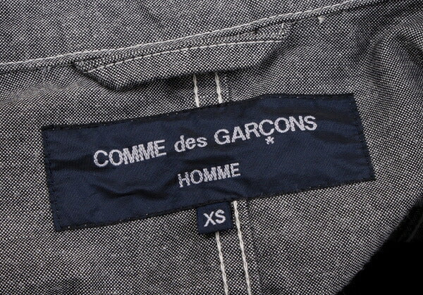 COMME des GARCONS HOMME Garment Dyed Zip Jacket Gray Size XS