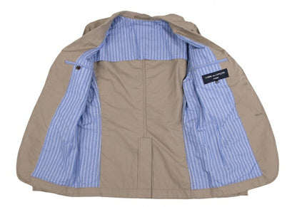 COMME des GARCONS HOMME Cotton Linen Jacket Beige Size XS