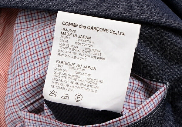 COMME des GARCONS HOMME Cotton Jacket Blue Size XS
