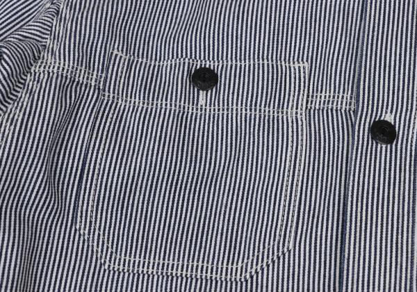 COMME des GARCONS HOMME Hickory Stripe Shirt Blue Size XS