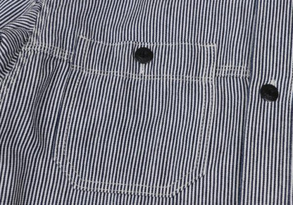 COMME des GARCONS HOMME Hickory Stripe Shirt Blue Size XS