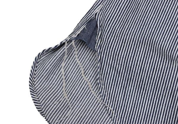 COMME des GARCONS HOMME Hickory Stripe Shirt Blue Size XS