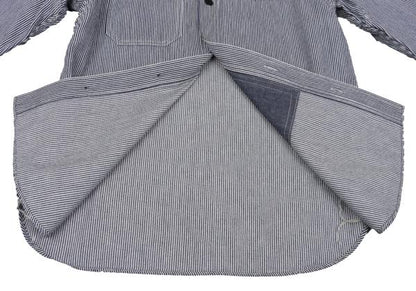COMME des GARCONS HOMME Hickory Stripe Shirt Blue Size XS