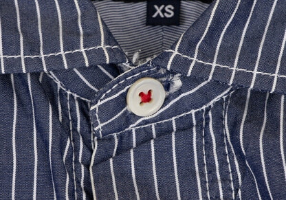 COMME des GARCONS HOMME Back Panel Stripe Shirt Blue Size XS