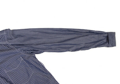 COMME des GARCONS HOMME Back Panel Stripe Shirt Blue Size XS