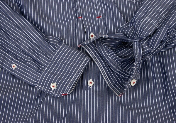 COMME des GARCONS HOMME Back Panel Stripe Shirt Blue Size XS