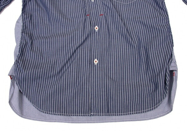 COMME des GARCONS HOMME Back Panel Stripe Shirt Blue Size XS