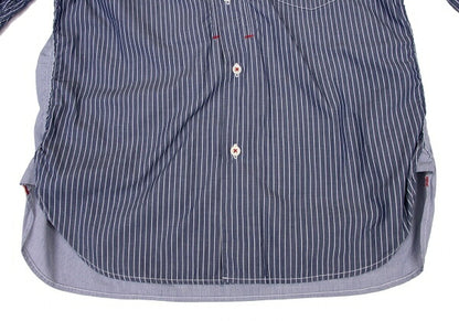 COMME des GARCONS HOMME Back Panel Stripe Shirt Blue Size XS