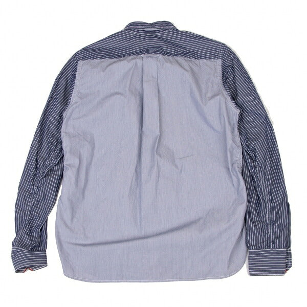 COMME des GARCONS HOMME Back Panel Stripe Shirt Blue Size XS