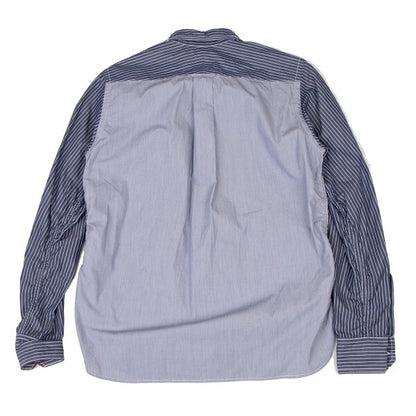 COMME des GARCONS HOMME Back Panel Stripe Shirt Blue Size XS