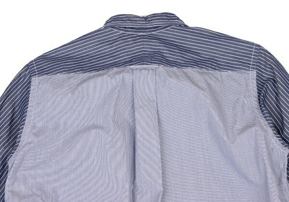COMME des GARCONS HOMME Back Panel Stripe Shirt Blue Size XS