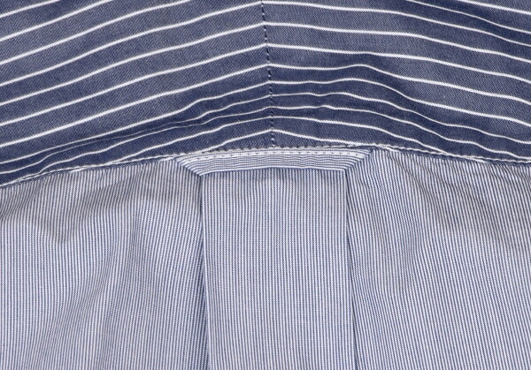 COMME des GARCONS HOMME Back Panel Stripe Shirt Blue Size XS