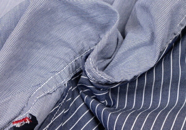 COMME des GARCONS HOMME Back Panel Stripe Shirt Blue Size XS