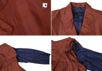 COMME des GARCONS Silk Layered Shirt Jacket Brown Size M