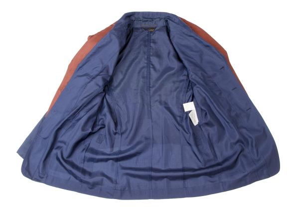 COMME des GARCONS Silk Layered Shirt Jacket Brown Size M
