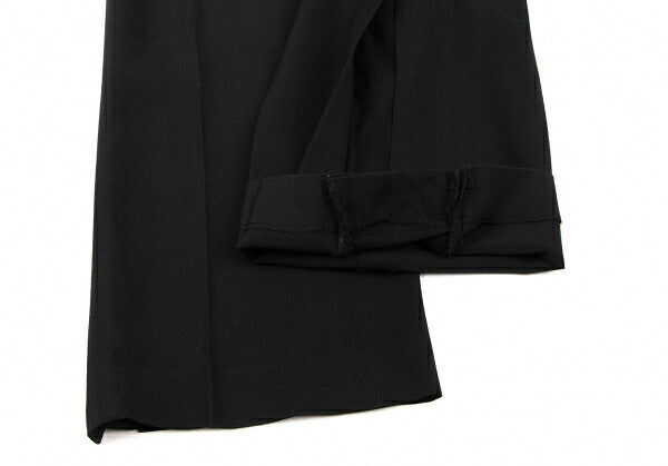 Jean Paul GAULTIER FEMME Wool Rayon Side Pants Black Size 40