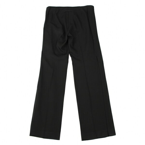 Jean Paul GAULTIER FEMME Wool Rayon Side Pants Black Size 40