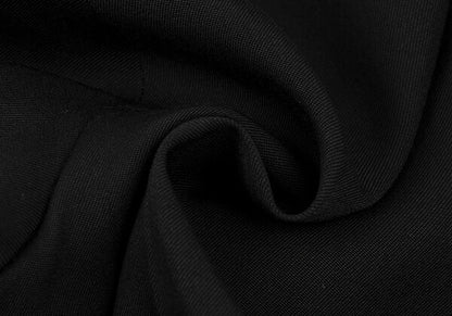 Jean Paul GAULTIER FEMME Wool Rayon Side Pants Black Size 40