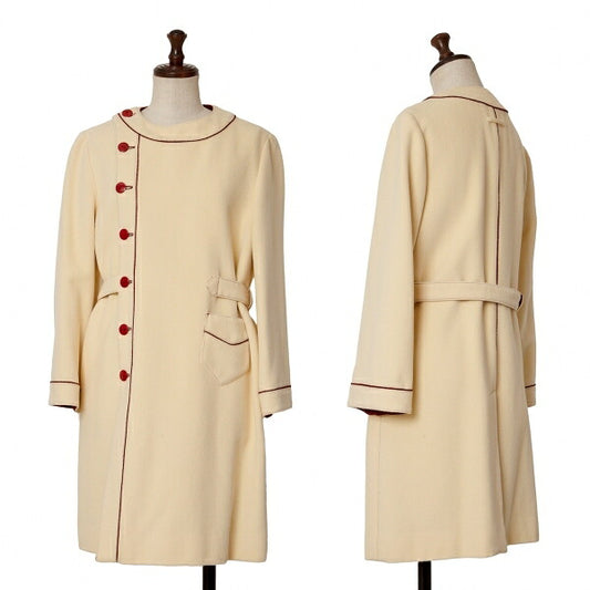 Jean Paul GAULTIER FEMME Angora Wool Coat Beige Size 40