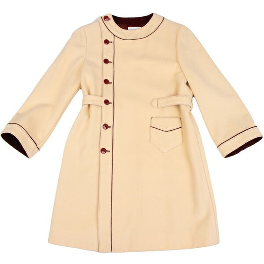Jean Paul GAULTIER FEMME Angora Wool Coat Beige Size 40