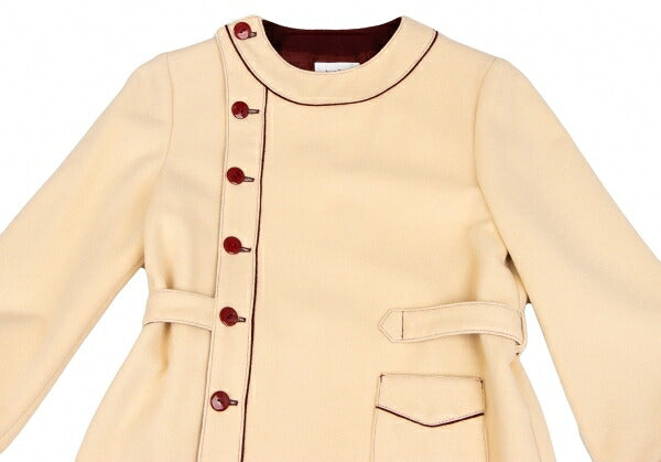 Jean Paul GAULTIER FEMME Angora Wool Coat Beige Size 40