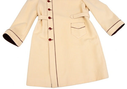 Jean Paul GAULTIER FEMME Angora Wool Coat Beige Size 40