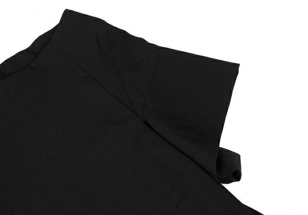 LIMI feu Wool Gabardine Wide Short Sleeve Dress Black Size S
