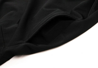 LIMI feu Wool Gabardine Wide Short Sleeve Dress Black Size S