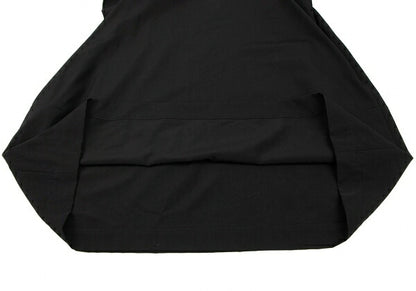LIMI feu Wool Gabardine Wide Short Sleeve Dress Black Size S
