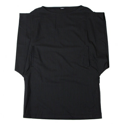 LIMI feu Wool Stripe Tunic Black Navy Blouse Size S