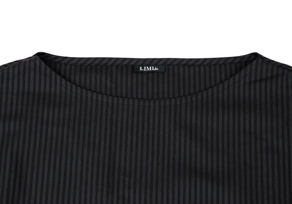 LIMI feu Wool Stripe Tunic Black Navy Blouse Size S