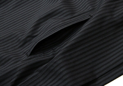 LIMI feu Wool Stripe Tunic Black Navy Blouse Size S