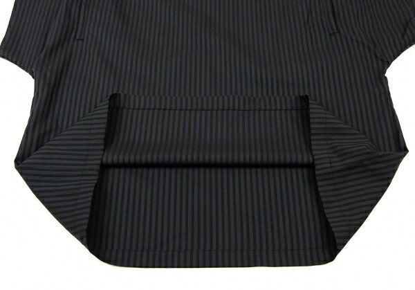 LIMI feu Wool Stripe Tunic Black Navy Blouse Size S