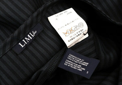 LIMI feu Wool Stripe Tunic Black Navy Blouse Size S