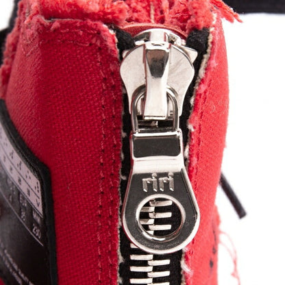Vessel x Yohji Yamamoto Cut-Off Canvas Sneakers Red Size 23CM