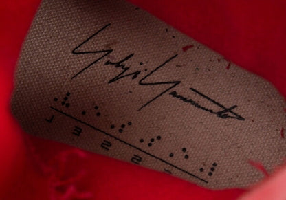 Vessel x Yohji Yamamoto Cut-Off Canvas Sneakers Red Size 23CM