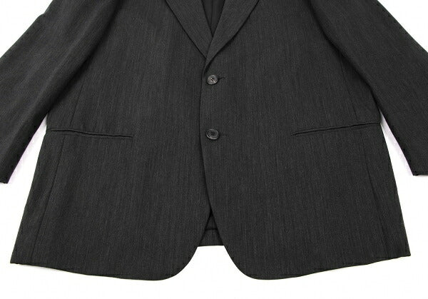 ISSEY MIYAKE MEN 2-Button Wool Jacket Charcoal Size L