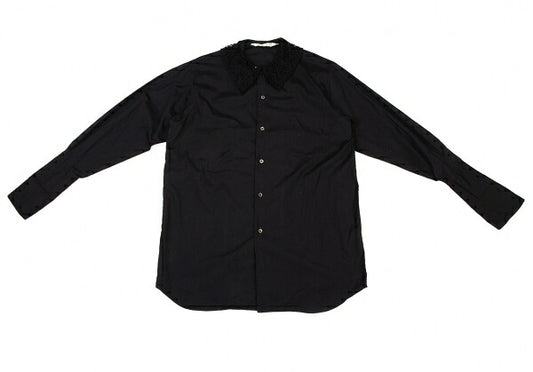 COMME des GARCONS Cotton Lace Collar Shirt Black Size M