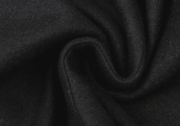 COMME des GARCONS Wool Blend Ruffle Coat Black Size M
