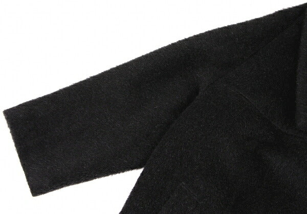 COMME des GARCONS Shaggy Wool Buttonless Coat Black Size M