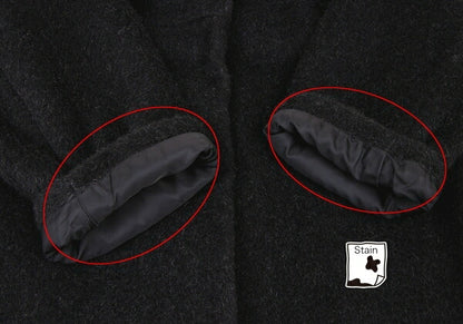 COMME des GARCONS Shaggy Wool Buttonless Coat Black Size M