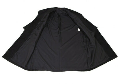 COMME des GARCONS Shaggy Wool Buttonless Coat Black Size M