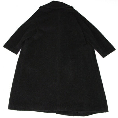 COMME des GARCONS Shaggy Wool Buttonless Coat Black Size M