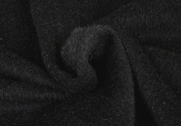 COMME des GARCONS Shaggy Wool Buttonless Coat Black Size M