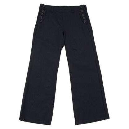 COMME des GARCONS Wool Side Button Design Pants Navy Size M